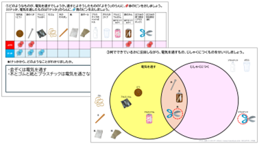 小3 理科 電気を通す物／磁石に引き付けられる物