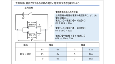 中2 理科 電流・電圧と抵抗「電流や電圧の規則性」​