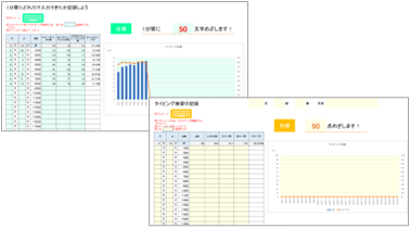 小4-中3 情報活用能力 タイピング練習の記録