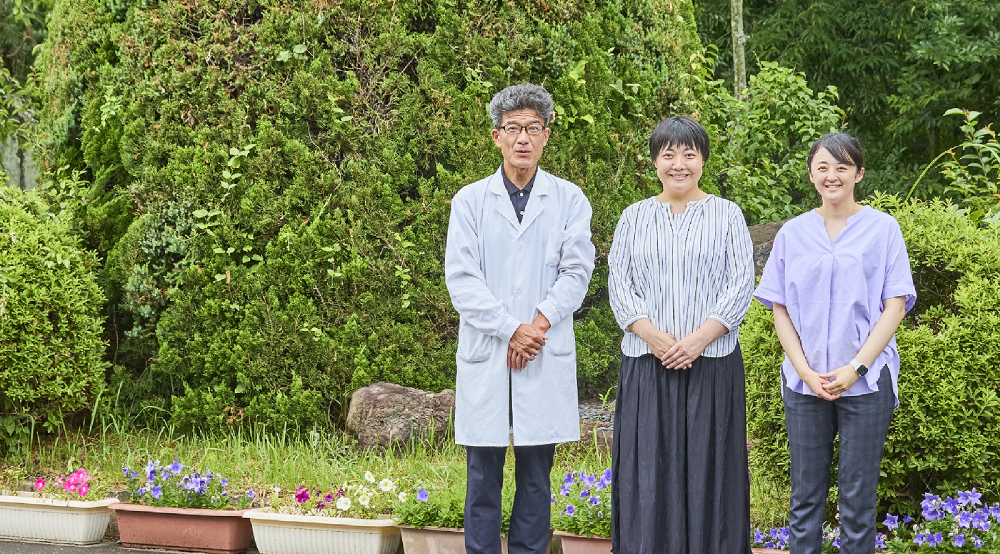 京都府福知山市立日新中学校 小野先生、下呂先生、平野先生