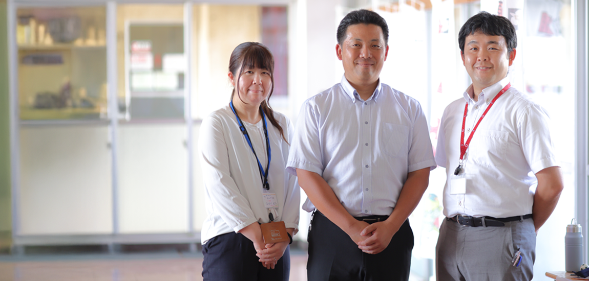 茨城県龍ケ崎市立長山中学校 蛯原先生、黒岡先生