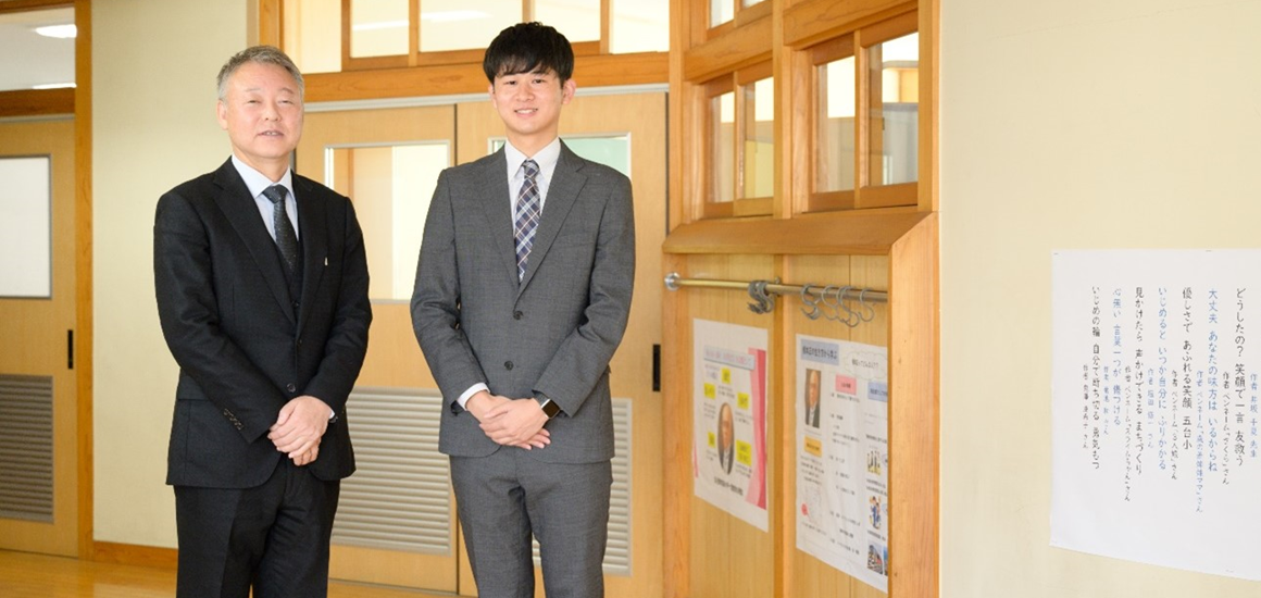 茨城県那珂市立五台小学校 臼井校長先生・郡司先生