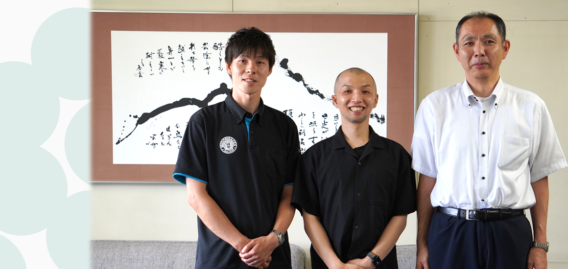 北海道旭川市立緑が丘中学校 岡田哲 教頭先生、斉藤範行 先生、今﨑彰彦 先生