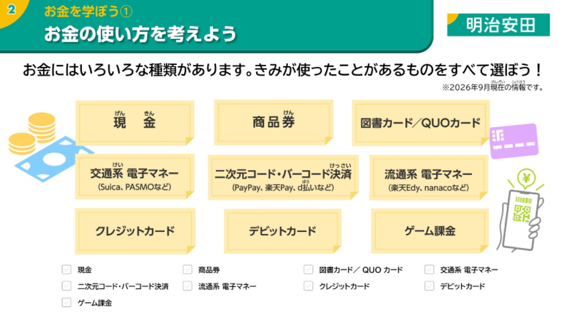 普段使っている「お金」について振り返る