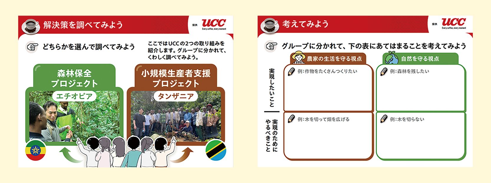 教材イメージ（解決策を調べてみよう　考えてみよう）