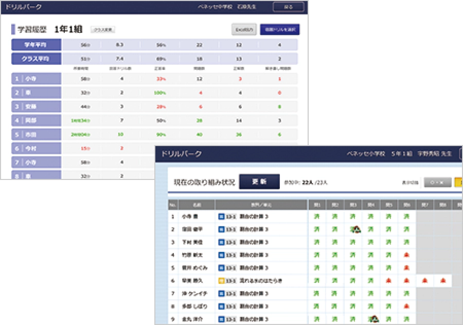 先生機能の画面イメージ
